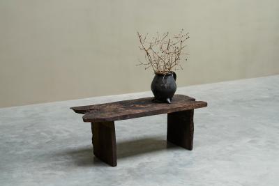 Antique Wabi Sabi Style Coffee or Side Table in Solid Wood