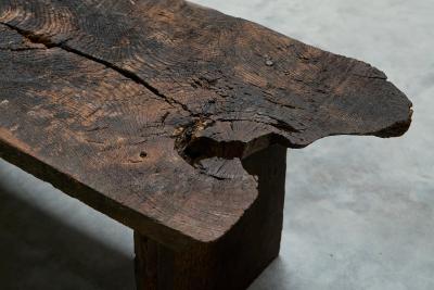 Antique Wabi Sabi Style Coffee or Side Table in Solid Wood