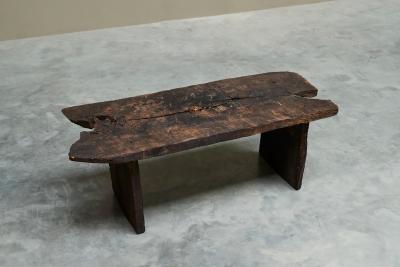 Antique Wabi Sabi Style Coffee or Side Table in Solid Wood
