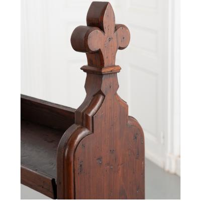 Antique Walnut Oak Church Railing