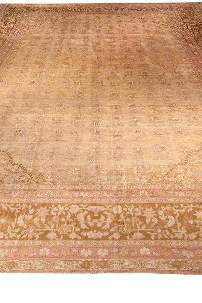 Antique Washed Indian Amritsar Handmade Wool Rug