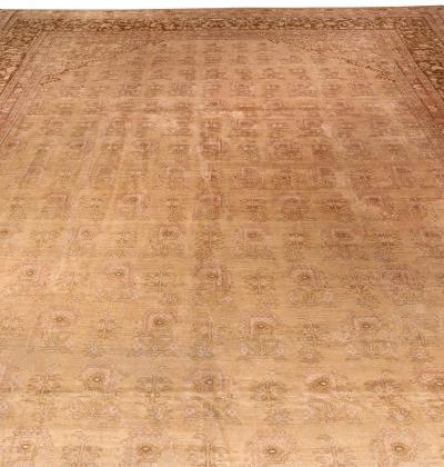 Antique Washed Indian Amritsar Handmade Wool Rug