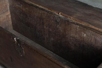 Antique Wooden Storage Chest France Late 18th Century