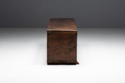Antique Wooden Storage Chest France Late 18th Century