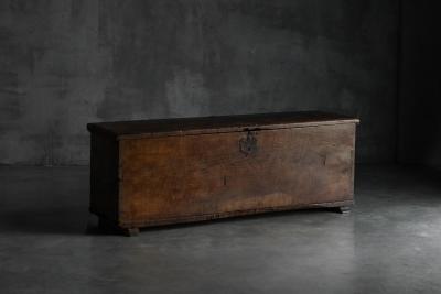 Antique Wooden Storage Chest France Late 18th Century