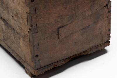 Antique Wooden Storage Chest France Late 18th Century