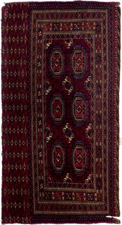 Antique Yamud Rug 26 x 50