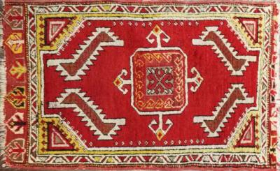 Antique Yastik Turkish Anatolian Rug Oushak