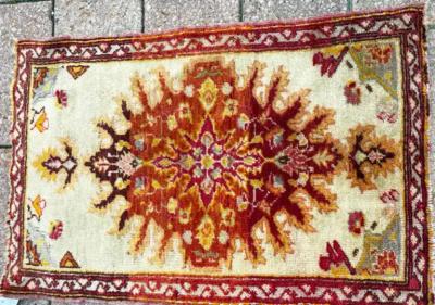 Antique Yastik Turkish Anatolian Rug The Sun