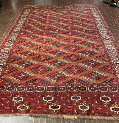 Antique Yomuth Carpet Turkoman as Is