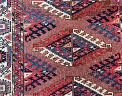 Antique Yomuth Carpet Turkoman as Is
