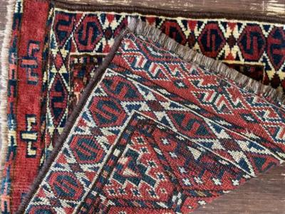 Antique Yomuth Rug Bag Turkoman As Is