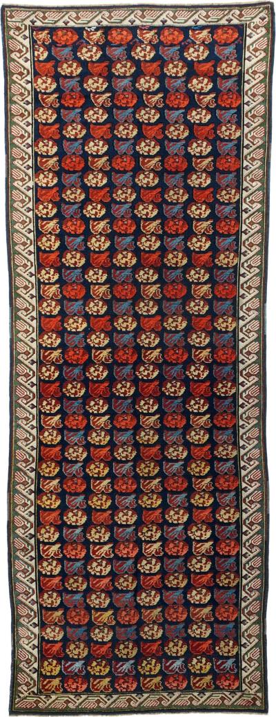 Antique Zehour Rug 3 7 x 9 11 