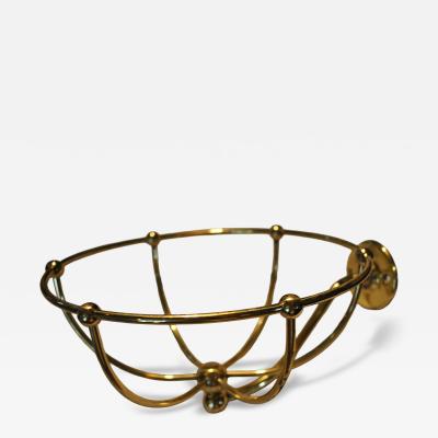 Antique brass wire basket sponge holder
