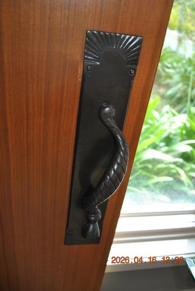 Antique bronze twisted rope door pulls
