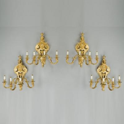 Antique bronze wall lights