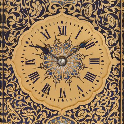 Antique enamelled gilt bronze carriage clock