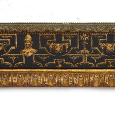 Antique giltwood Louis XIV style mirror