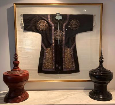 Antique lacquer Offering Elm Bowl Southeast Asia