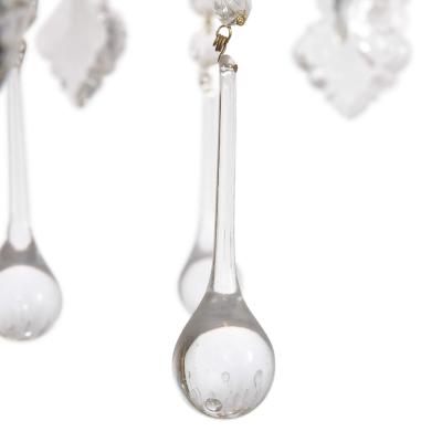 Antique ormolu and cut glass Rococo style chandelier