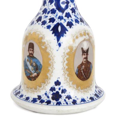 Antique porcelain huqqa for Persian market