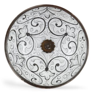 Antique silver and enamel Viennese table clock