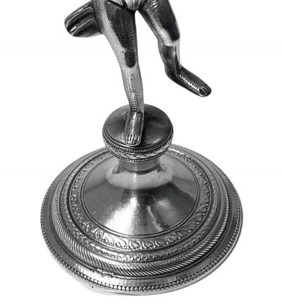 Antique silver toothpick or cocktail stick holder Brazil or Portugal circa 1850