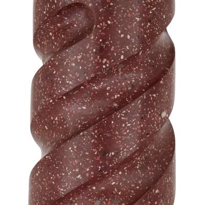 Antique simulated porphyry scagliola pedestal