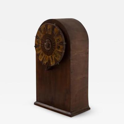 Antique wooden Roulette game wheel with applied figures