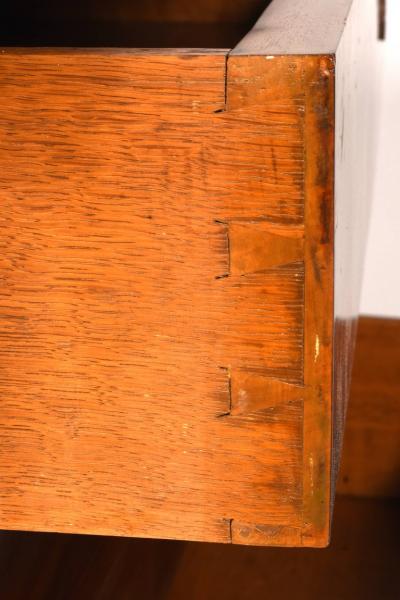 Antiques Louis Philippe Flame Mahogany Chest Commode With Marble Top France