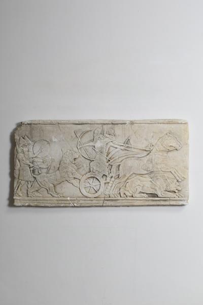 Antiquity cast wall plaster low relief 1960s 