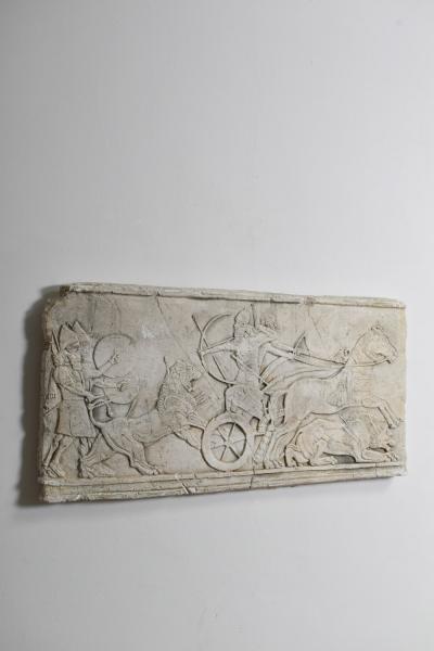 Antiquity cast wall plaster low relief 1960s 
