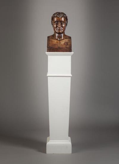Antoine Denis Chaudet Sculptured Wood Bust of Emperor Napoleon 1