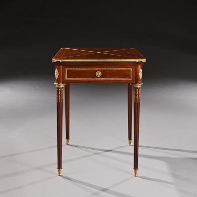 Antoine Lampre A Fine Mahogany Late 19th Century Envelope Card Table