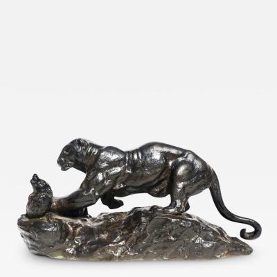 Antoine Louis Barye Antoine Louis Barye Panther Attacking A Civet Cat