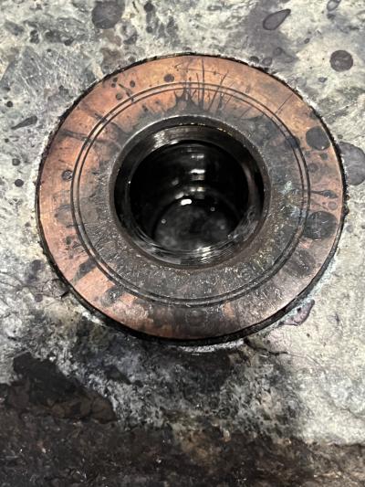 Antoine Louis Barye BRONZE LION ON MARBLE INKWELL BY ANTOINE LOUIS BARYE