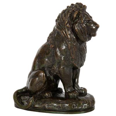 Antoine Louis Barye Lion Assis no 2 Antoine Louis Barye Delafontaine