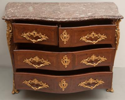 Antoine Mathieu Criaerd LOUIS XV KINGWOOD MARQUETRY COMMODE by A M CRIAERD