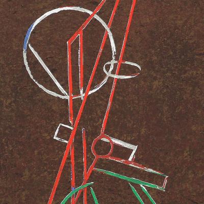Antoine Pevsner Antoine Pevsner Signed Abstract Composition Screenprint 1961