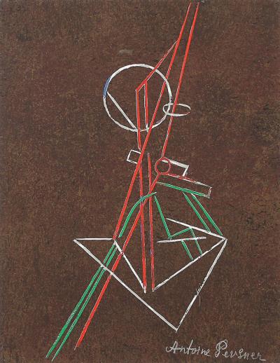 Antoine Pevsner Antoine Pevsner Signed Abstract Composition Screenprint 1961