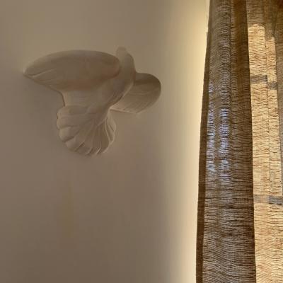 Antoine Vignault HOPE Dove plaster sconce by OAK Studio