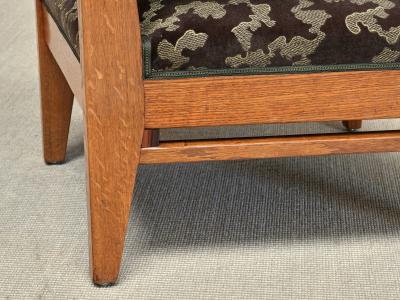 Anton Lucas Pair of Anton Lucas Art Deco Armchairs in Oak and Macassar Netherlands 1920s