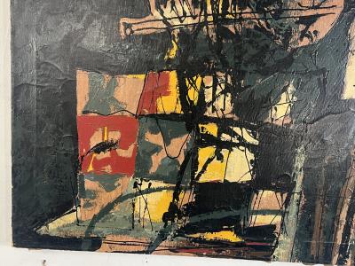 Antoni Clav MID CENTURY THE MUSICIAN PAINTING AFTER ANTONI CLAVE SANMARTIN