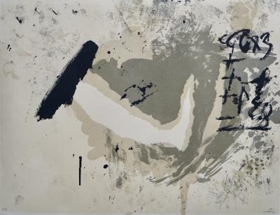 Antoni Tapies Limited edition lithograph by Antoni T pies