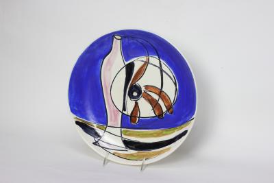 Antonia Campi Ceramic Plaque bt Antonia Campi for C S I Laveno 1955 Italy