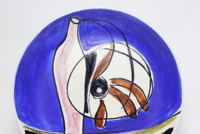 Antonia Campi Ceramic Plaque bt Antonia Campi for C S I Laveno 1955 Italy