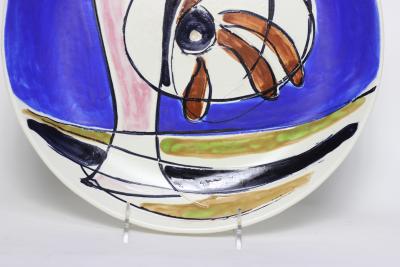 Antonia Campi Ceramic Plaque bt Antonia Campi for C S I Laveno 1955 Italy