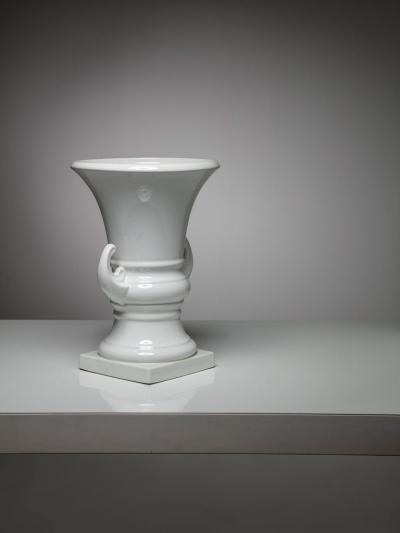 Antonia Campi Enameled Ceramic Vase by Antonia Campi for S C I Laveno