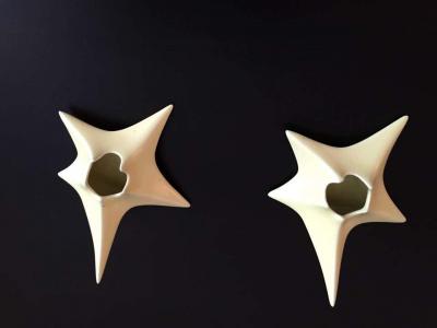 Antonia Campi Pair of Antonia Campi 1950s Italian Candleholders