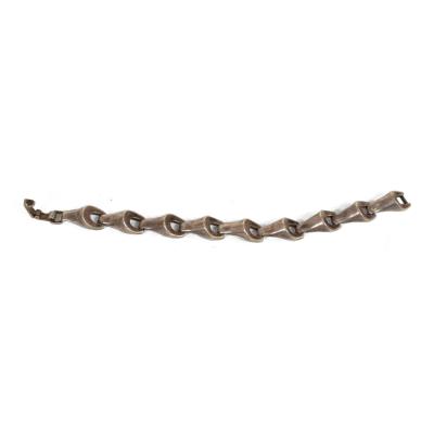 Antonio Belgiorno Modernist Geometric Silver Chain Link Bracelet Argentina 1950s